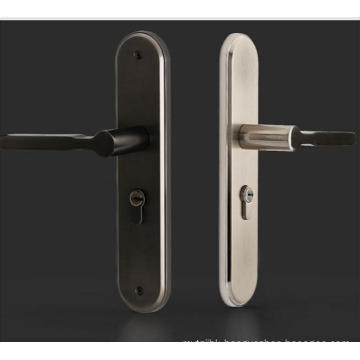 European-style brushed bedroom door handle lock modern simple wooden door lock mute indoor door lock